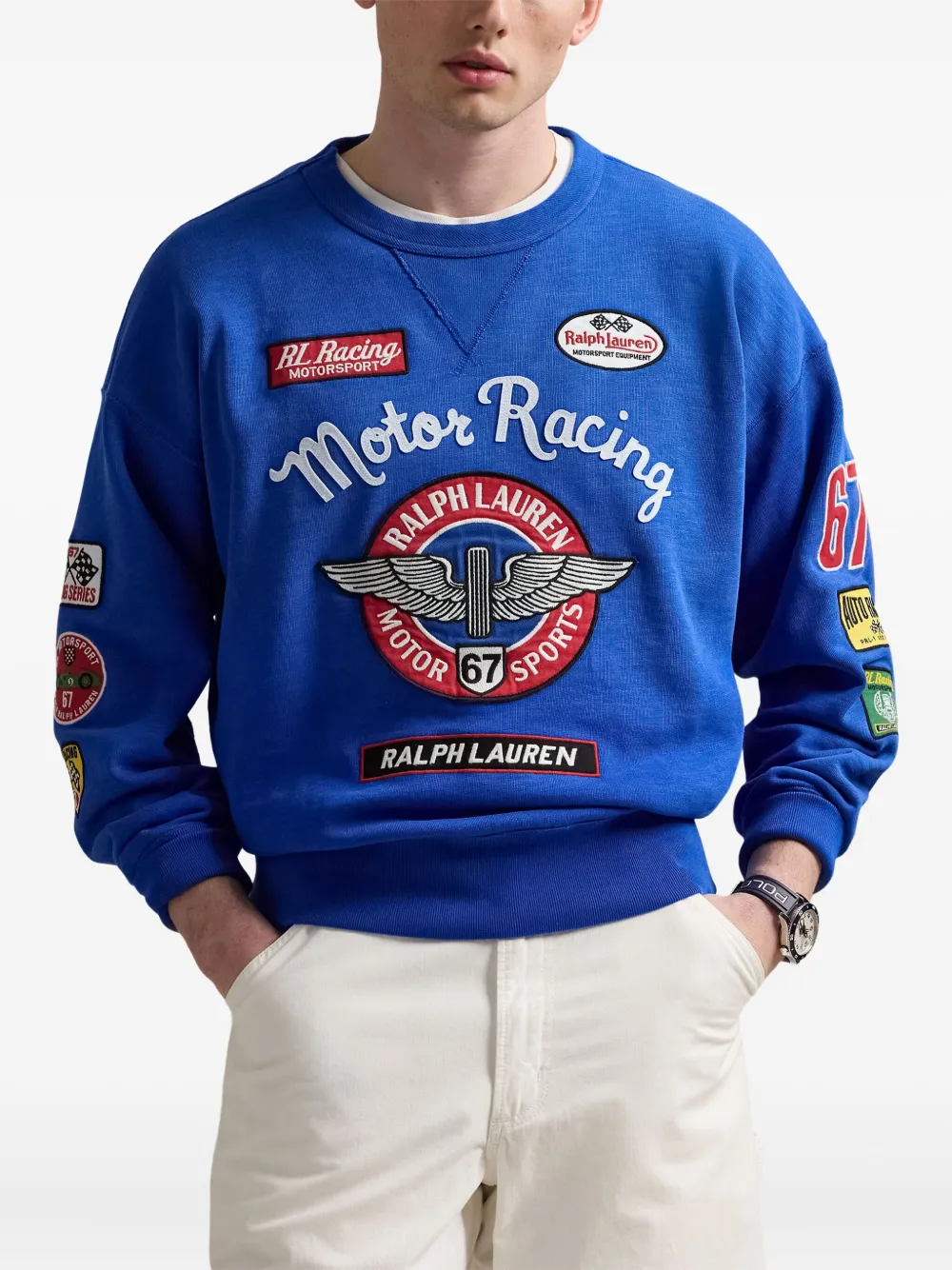 Polo Ralph Lauren Sweater met logopatch Blauw