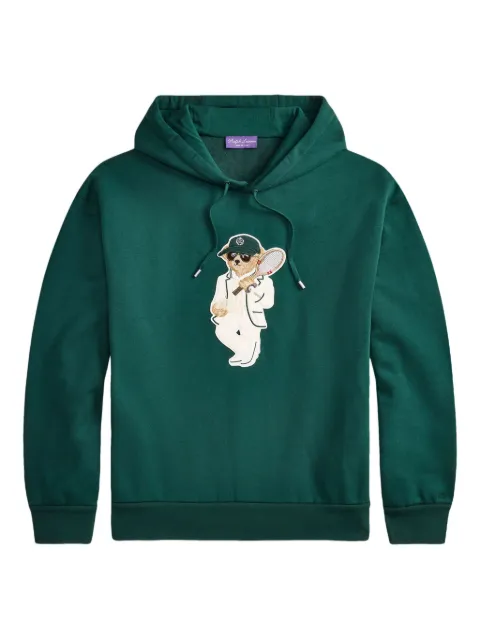 Ralph Lauren Purple Label embroidered-bear hoodie