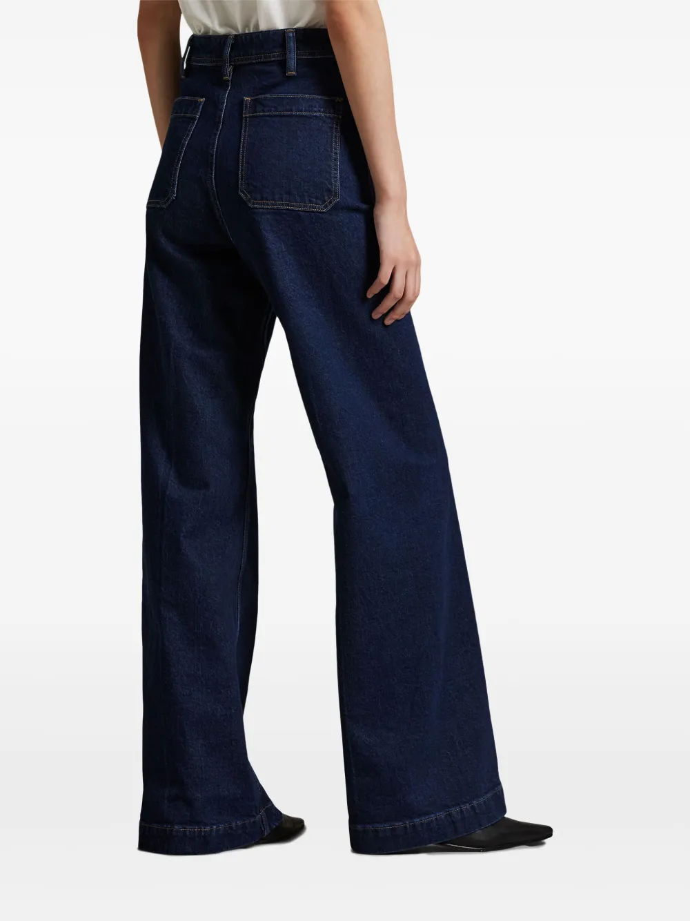 Polo Ralph Lauren High-rise Flared Jeans In Blue