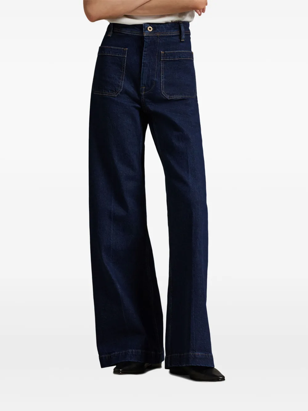 Polo Ralph Lauren High-rise Flared Jeans In Blue