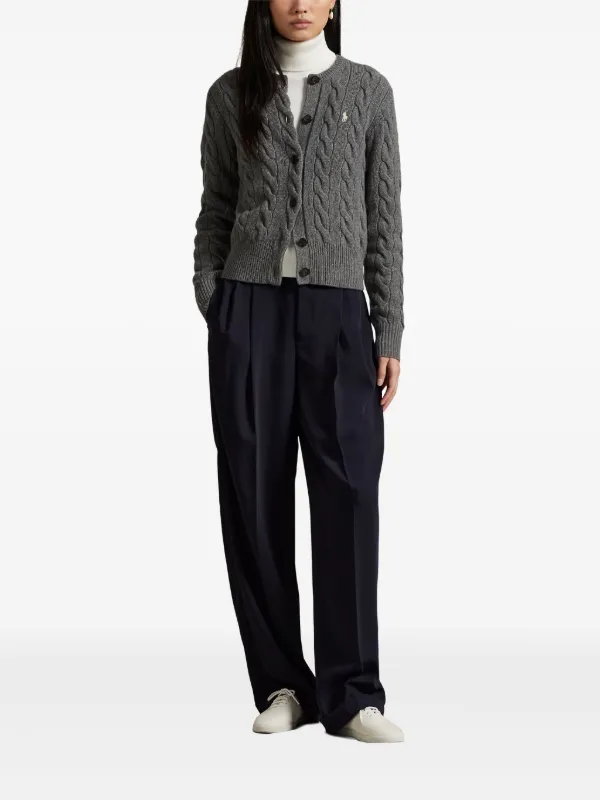 Polo Ralph Lauren ケーブルニット カーディガン | グレー | FARFETCH JP