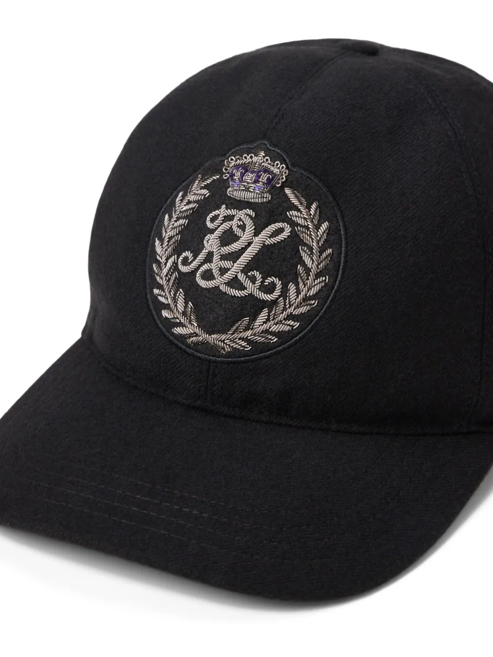 Ralph Lauren Purple Label Pet met geborduurd logo Zwart