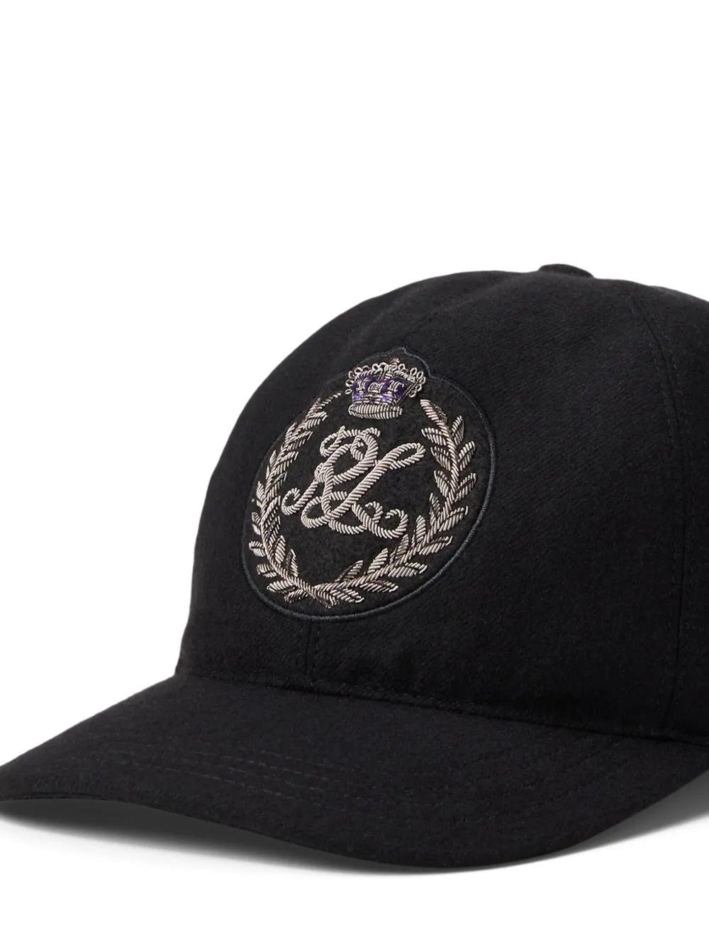 Ralph Lauren Purple Label Pet met geborduurd logo Zwart