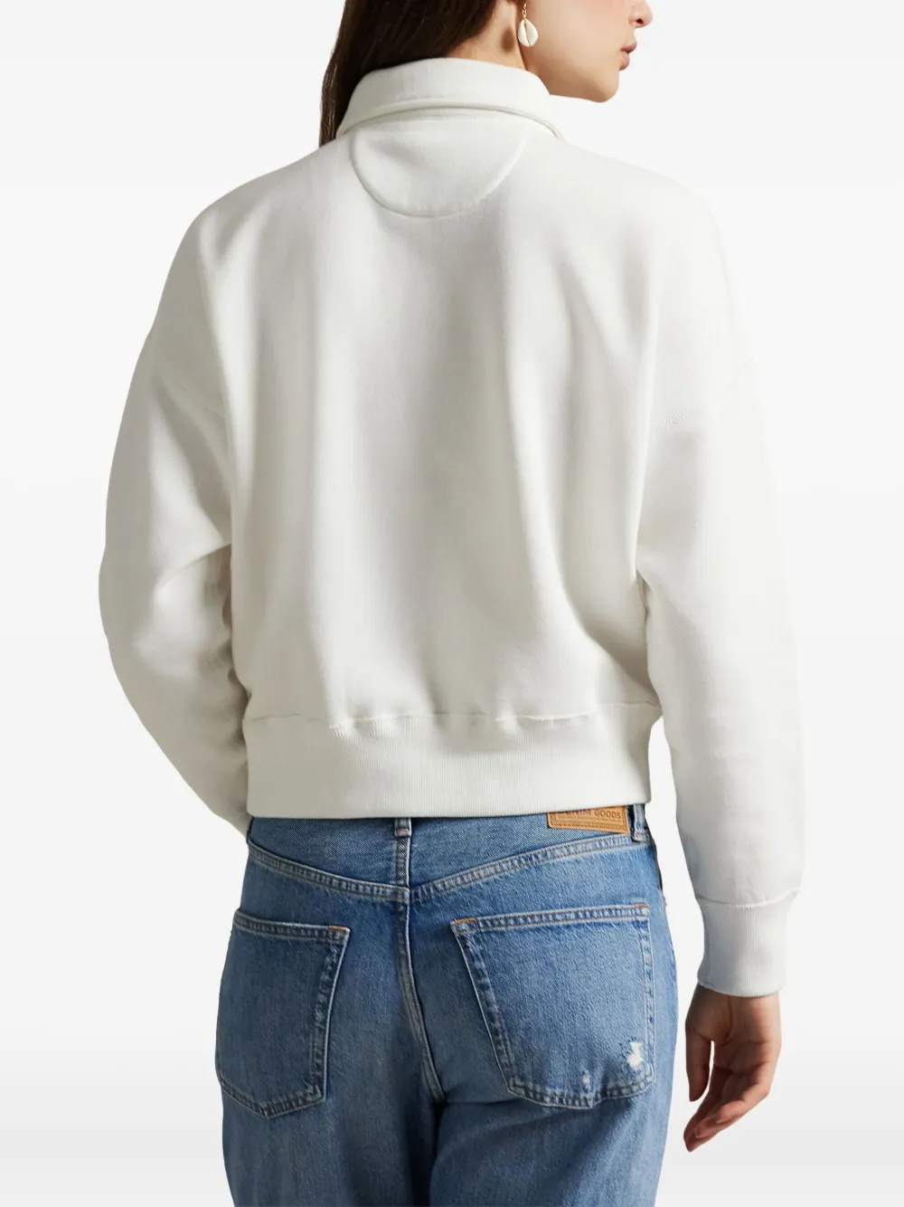 Polo Ralph Lauren Sweater met halve rits Wit