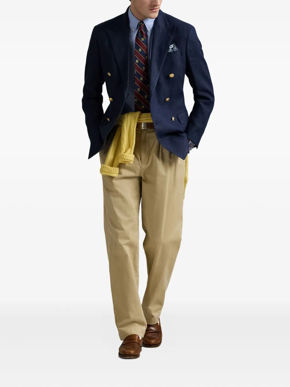 Polo Ralph Lauren Blazer met dubbele rij knopen Blauw