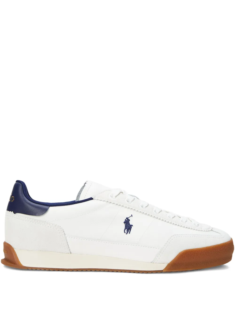 Polo Ralph Lauren Hester low-top leren sneakers Wit