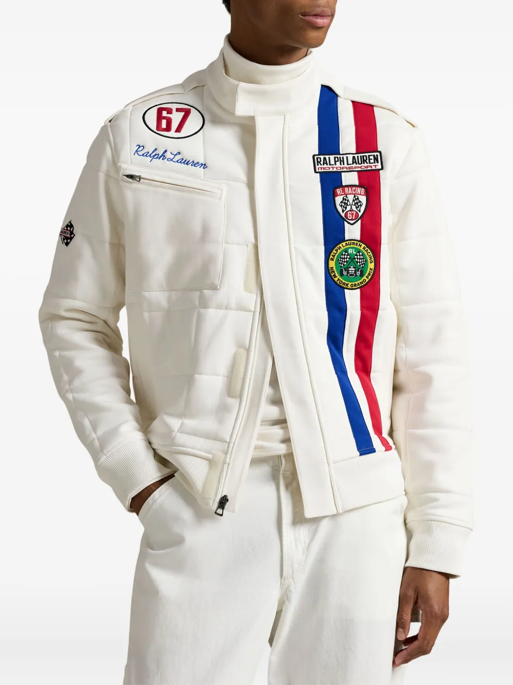 Polo Ralph Lauren Gewatteerd bomberjack Wit