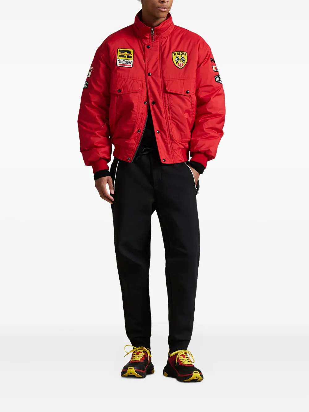 Polo Ralph Lauren Zip-pocket Jogger Trousers In Black