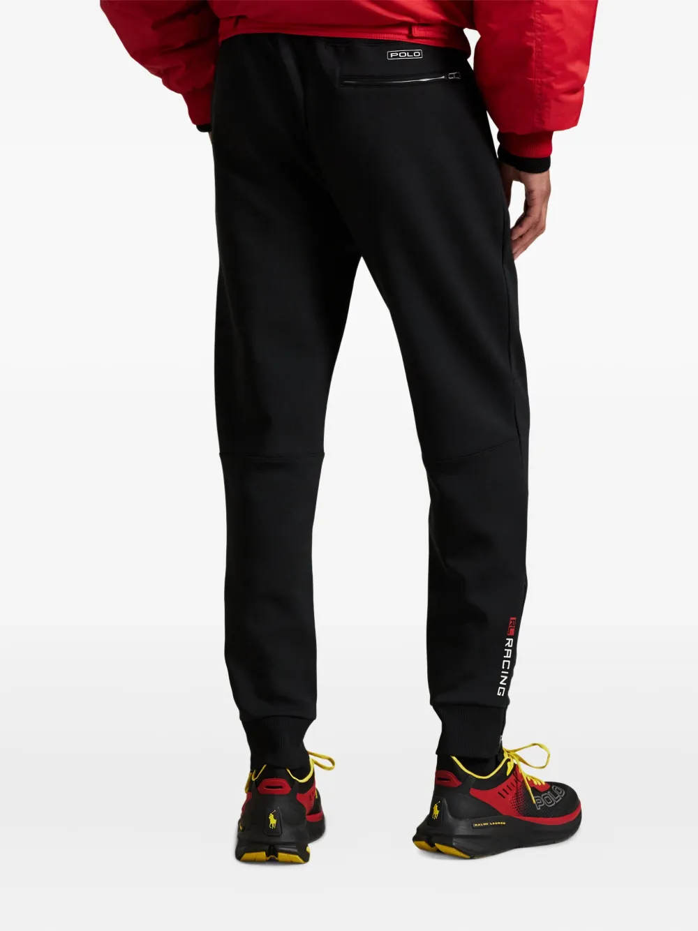 Polo Ralph Lauren Zip-pocket Jogger Trousers In Black