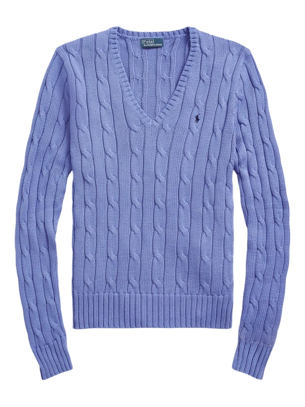 Polo Ralph Lauren V-neck cable-knit sweater | Blue | Image 1