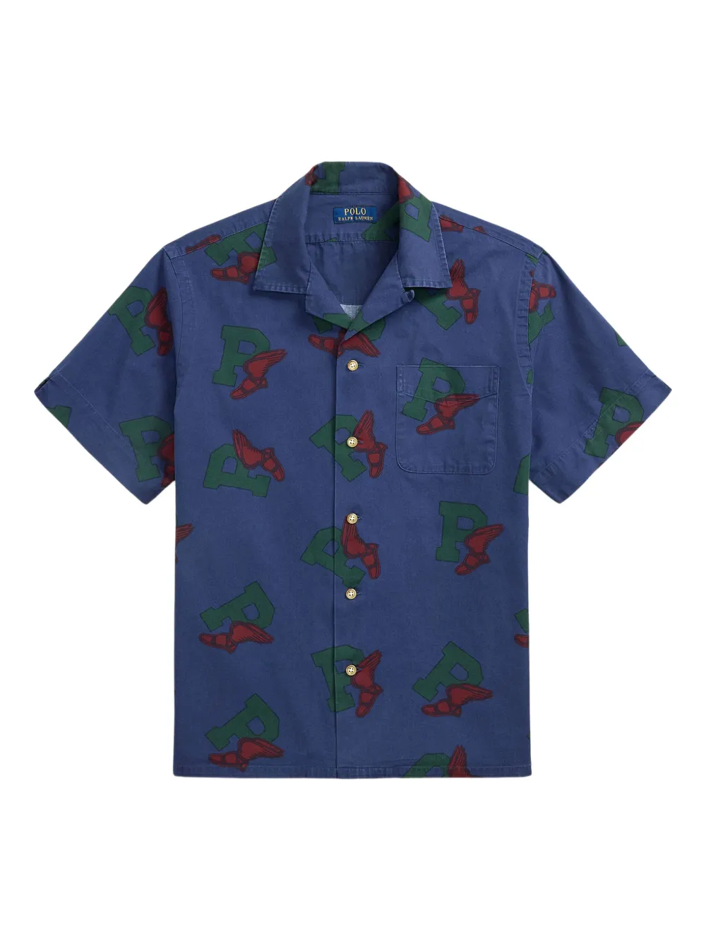 Polo Ralph Lauren P-Wing overhemd met korte mouwen Blauw