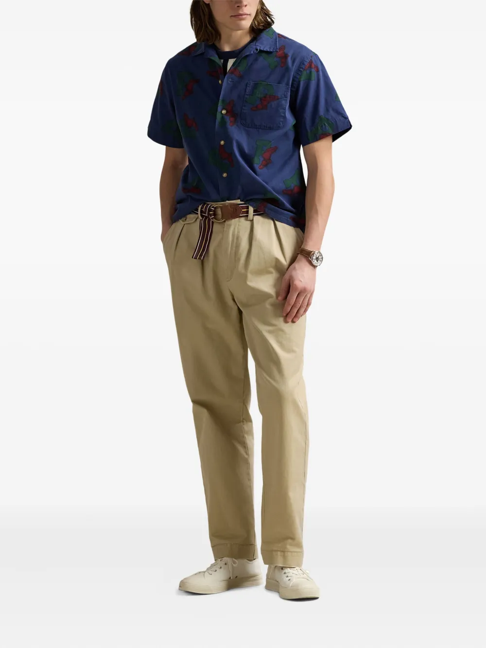 Polo Ralph Lauren P-Wing overhemd met korte mouwen Blauw