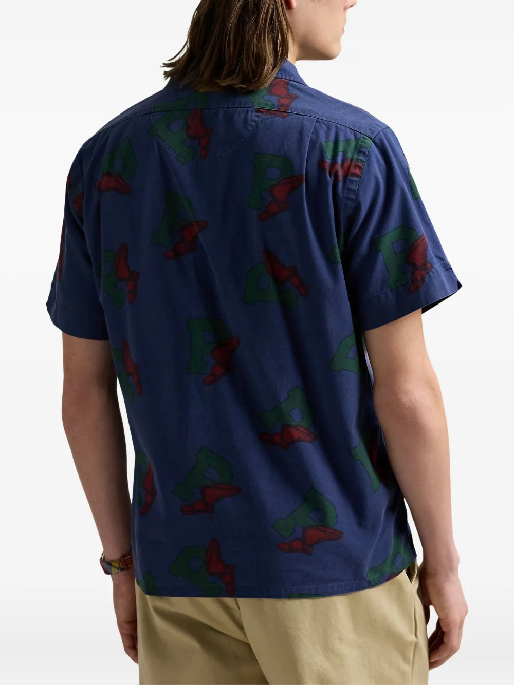 Polo Ralph Lauren P-Wing overhemd met korte mouwen Blauw