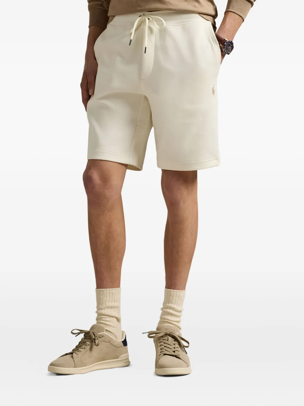 Polo Ralph Lauren Trainingsshorts met trekkoordtaille Beige