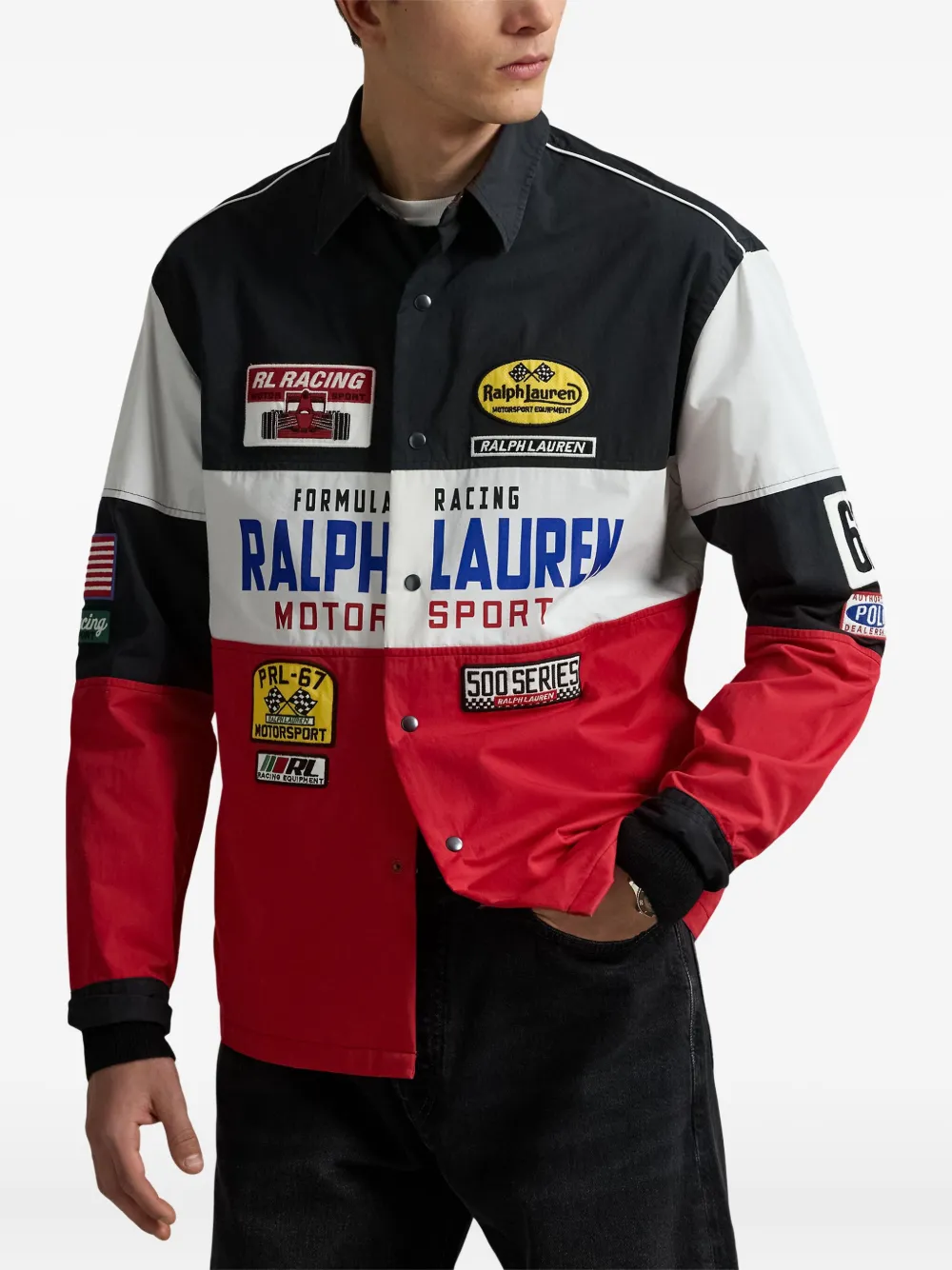 Polo Ralph Lauren レーシングナンバーシャツ - ブラック Polo Ralph Lauren レーシングナンバーシャツ - ブラック