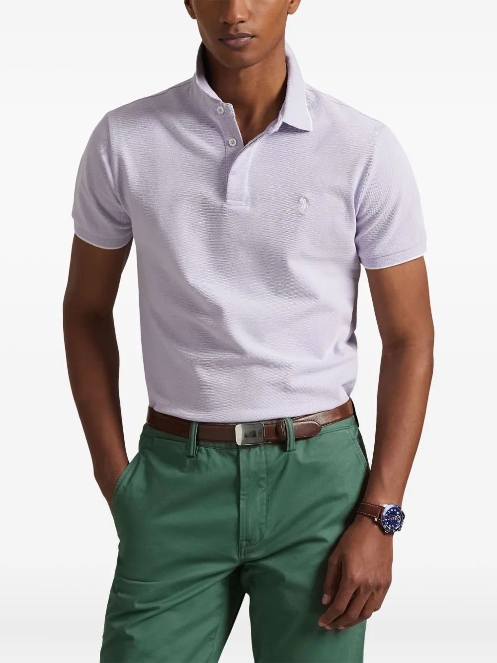 Polo Ralph Lauren Poloshirt met borduurwerk Paars