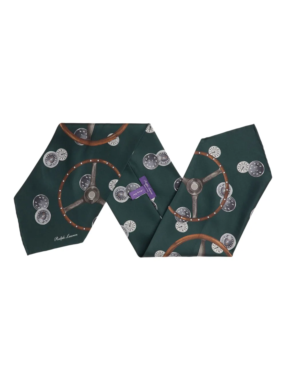 Ralph Lauren Purple Label Zijden sjaal met print Groen