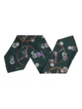 Ralph Lauren Purple Label steering-wheel print silk scarf - Green