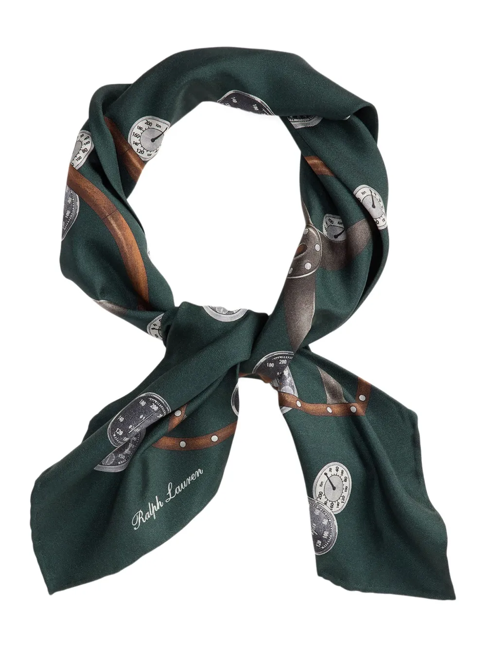 Ralph Lauren Purple Label Zijden sjaal met print Groen