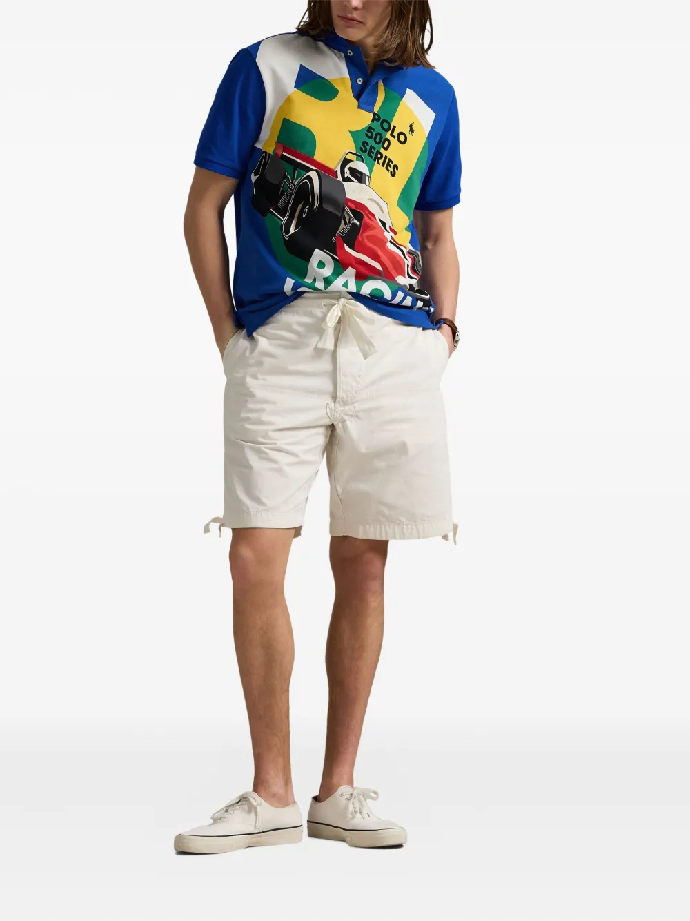 Polo Ralph Lauren Poloshirt met grafische print Blauw