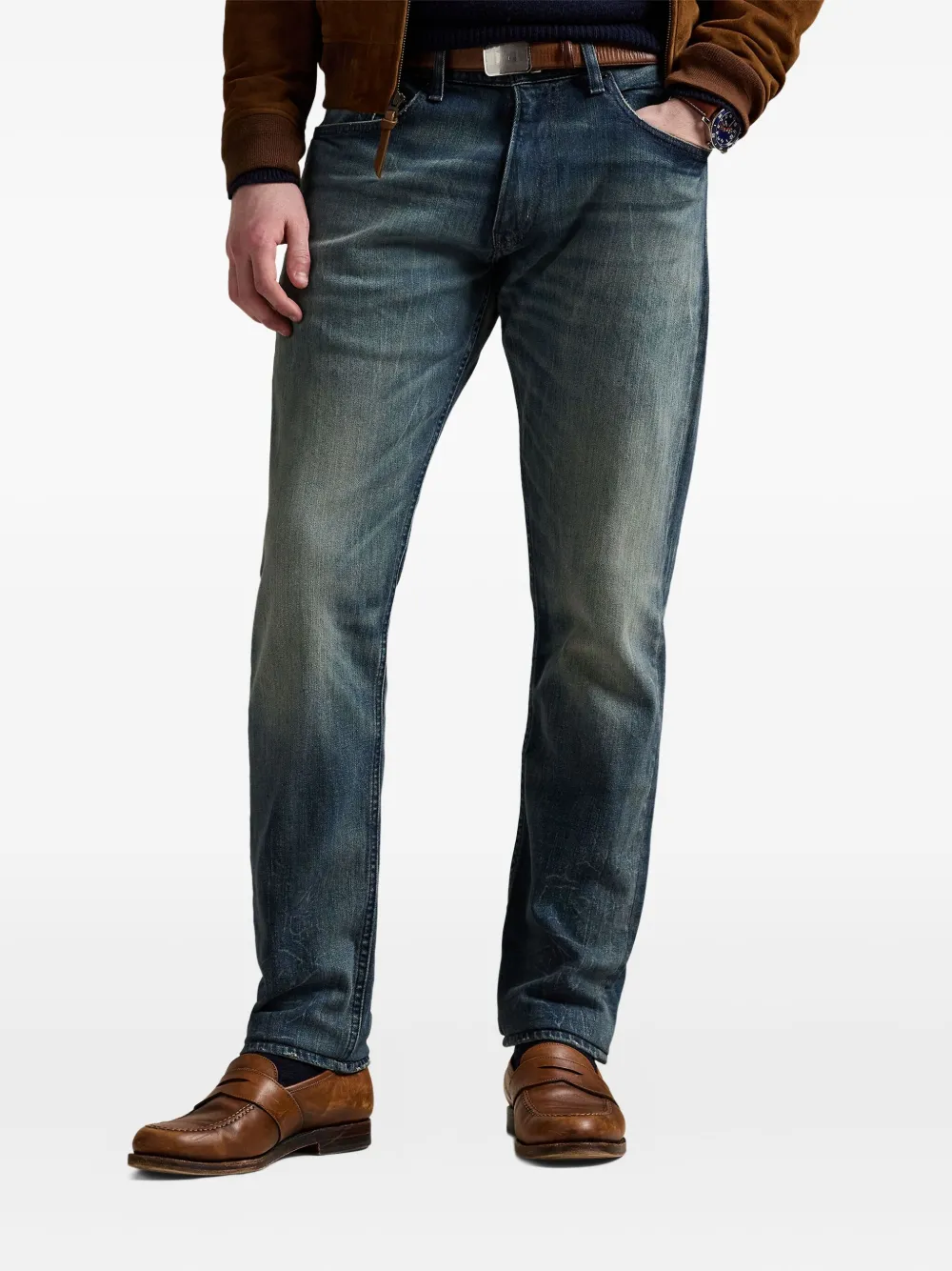 Polo Ralph Lauren Jeans met vervaagd effect Blauw