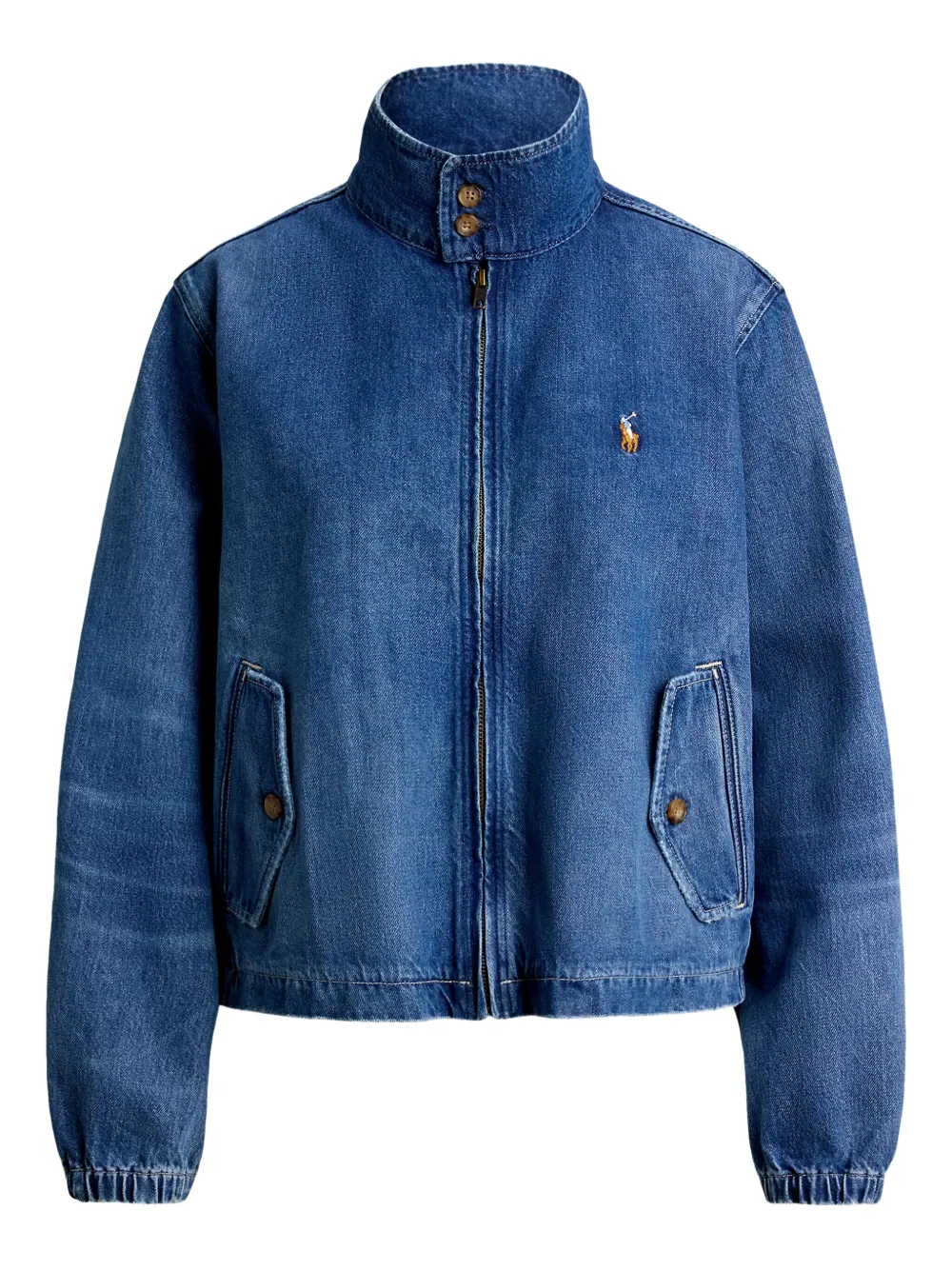 Polo Ralph Lauren Denim jack met Polo Pony-borduurwerk Blauw