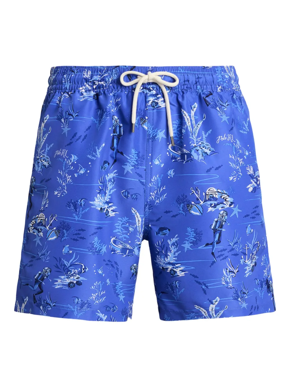 Polo Ralph Lauren Zwembroek met grafische print Blauw