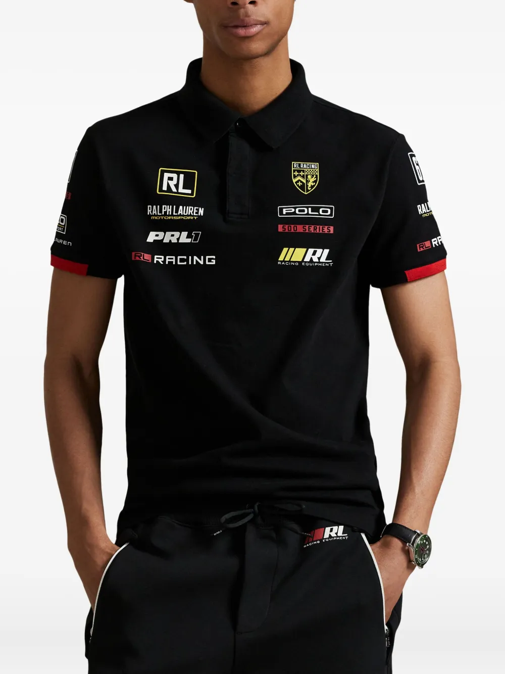 Polo Ralph Lauren Motorsport poloshirt Zwart