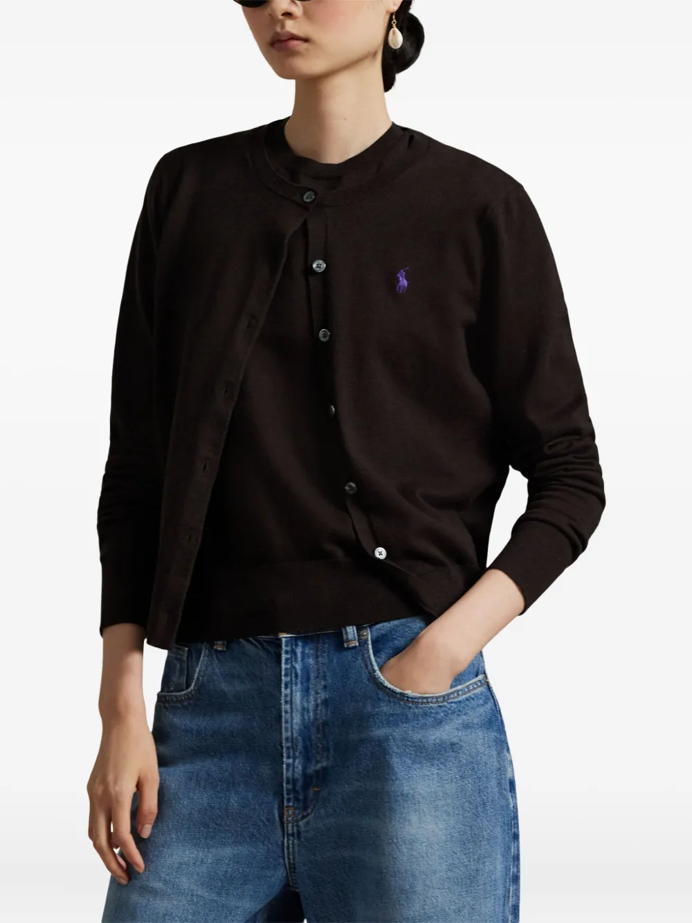 Polo Ralph Lauren Vest met Polo-Pony patroon Zwart