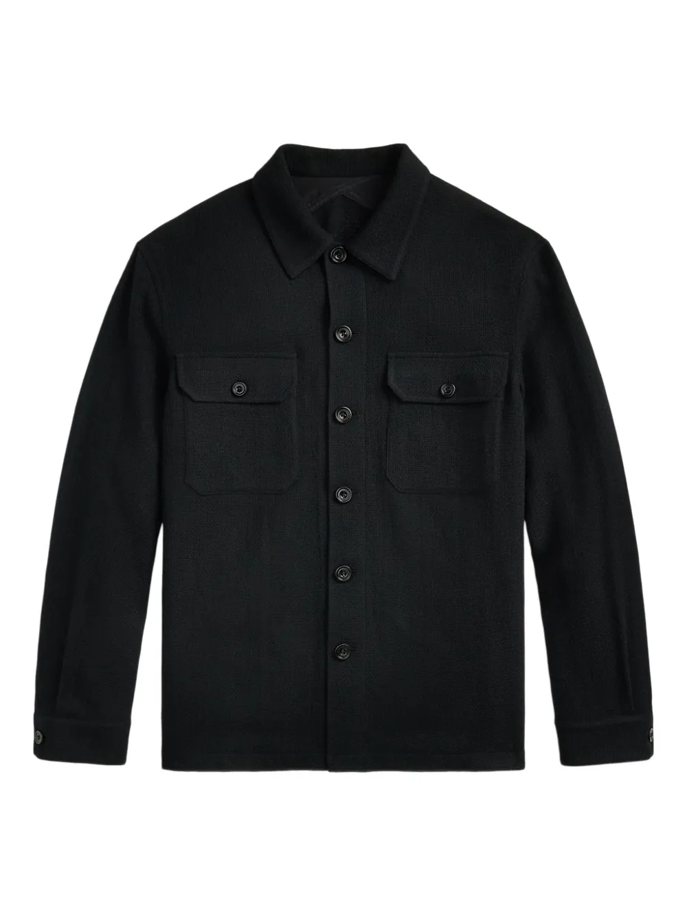 Ralph Lauren Purple Label Kasjmier shirtjack Zwart