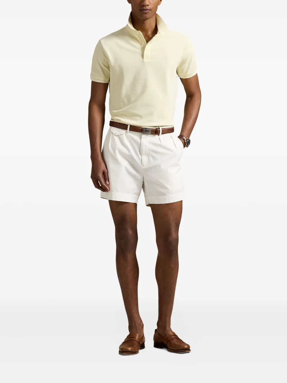 Polo Ralph Lauren Piqué poloshirt met korte mouwen - Geel