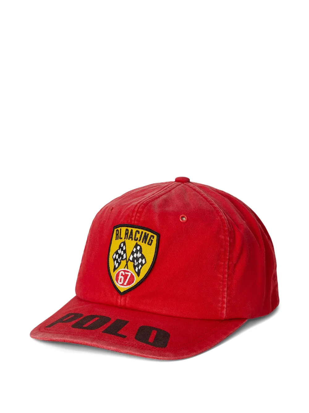 Polo Ralph Lauren Racing pet met logo Rood
