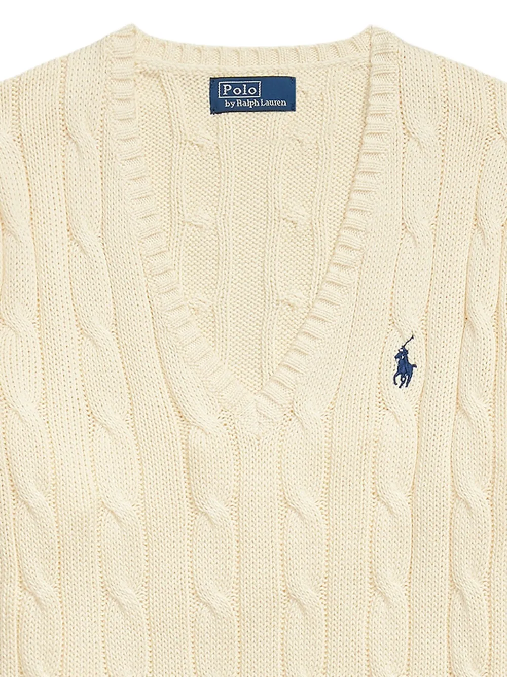 Polo Ralph Lauren cable-knit V-neck sweater | Knitted Sweaters | Image 2