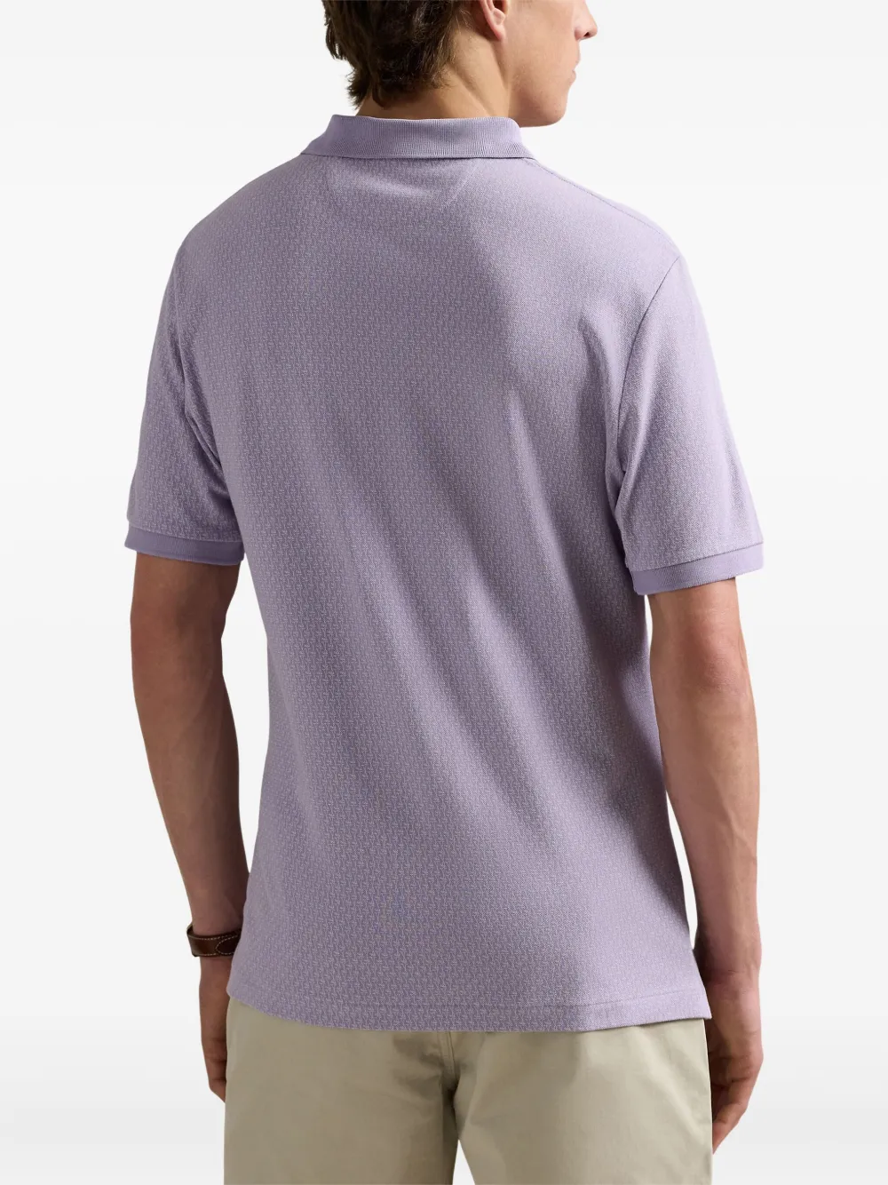 Polo Ralph Lauren Poloshirt met textuur Paars