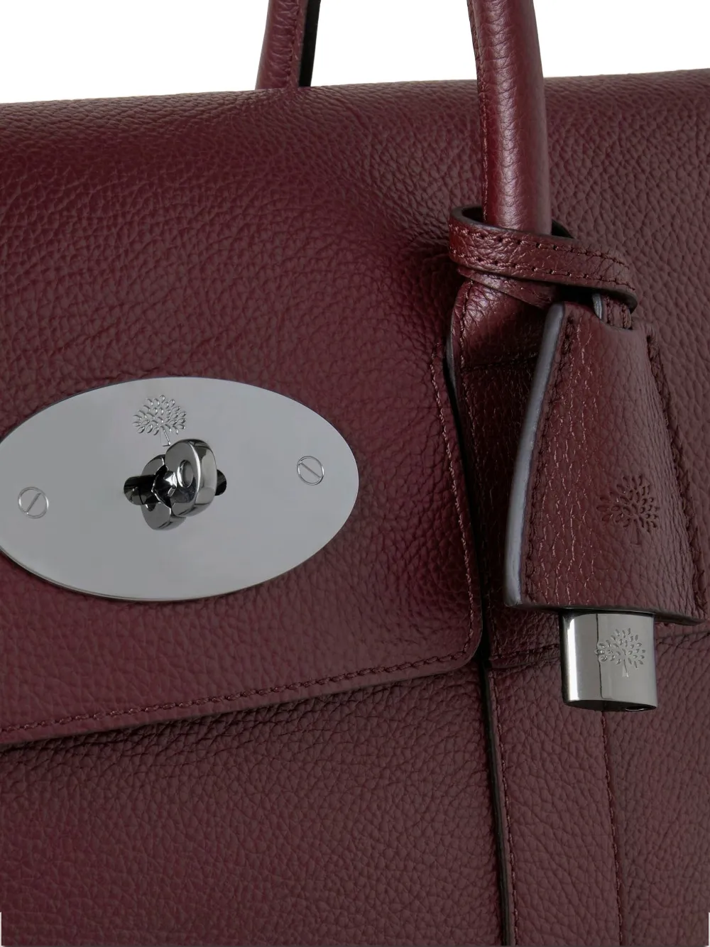 Mulberry Bayswater kleine leren shopper met textuur Bruin