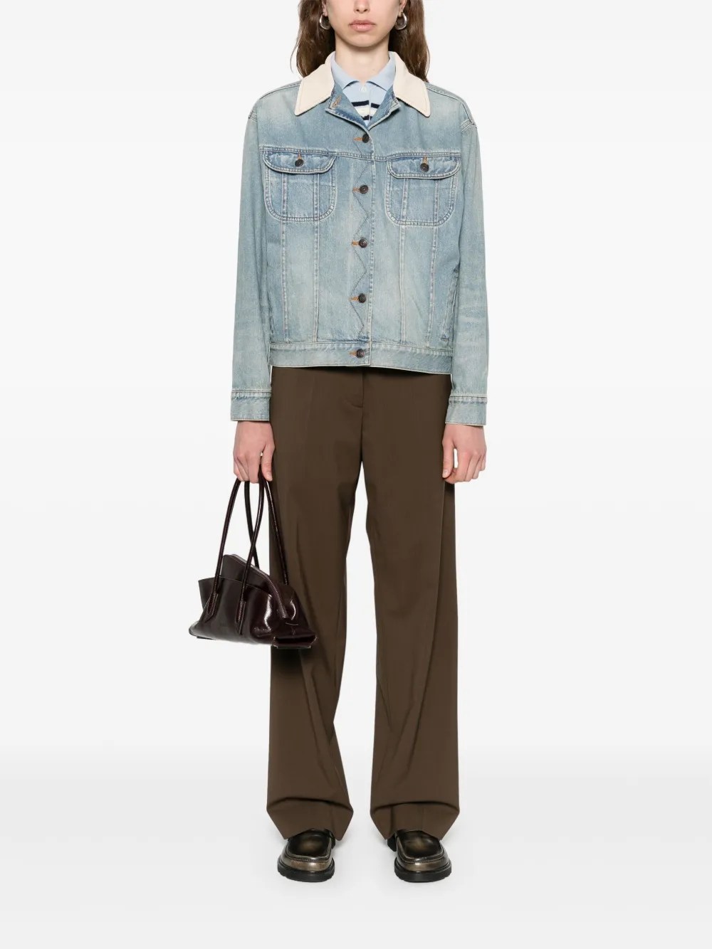 Miu Miu wool-blend straight-leg trousers | Straight-Leg Pants | Image 2