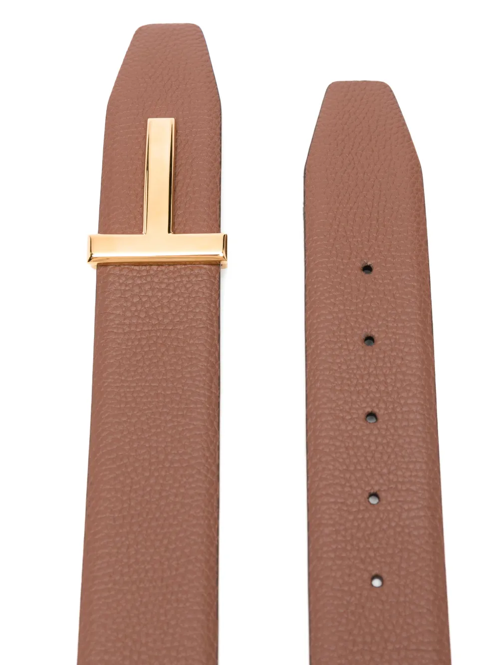 TOM FORD Omkeerbare leren riem Bruin