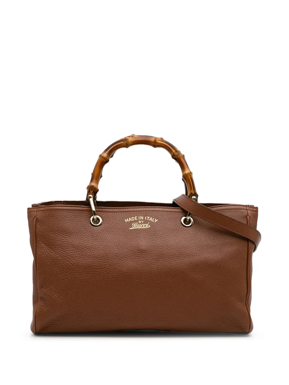 Gucci Pre-Owned 2016-2024 Medium Calfskin Bamboo Shopper satchel - Gucci Pre-Owned 2016-2024 Medium Calfskin Bamboo Shopper satchel -