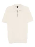 BOSS half-zip polo shirt - White