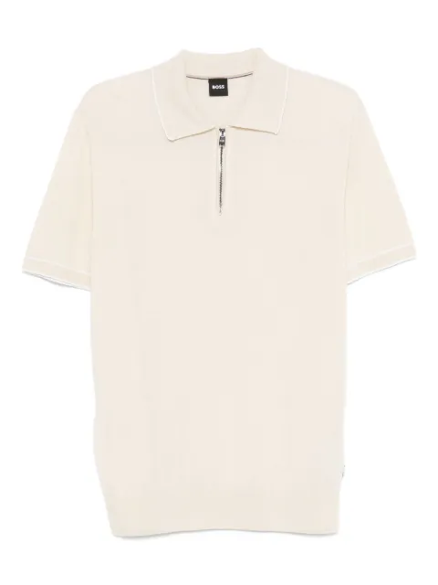 BOSS half-zip polo shirt