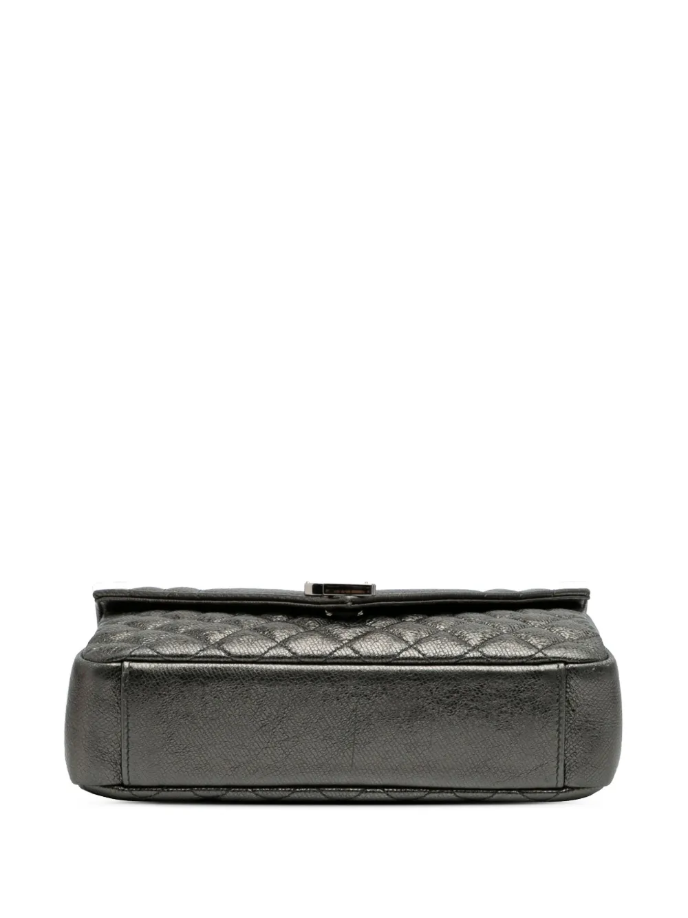 Pre-owned Saint Laurent 2017 Medium Iridescent Calfskin Triquilt Monogram College Bag Shoulder Bag