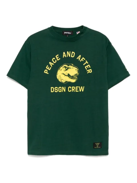 PEACE AND AFTER logo-print T-shirt