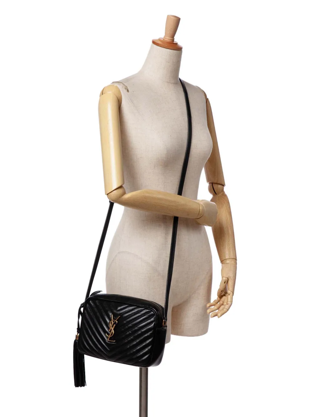 Pre-owned Saint Laurent 2018 Matelasse Leather Monogram Lou Camera Bag Crossbody Bag
