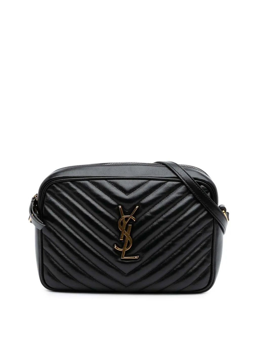 Pre-owned Saint Laurent 2018 Matelasse Leather Monogram Lou Camera Bag Crossbody Bag