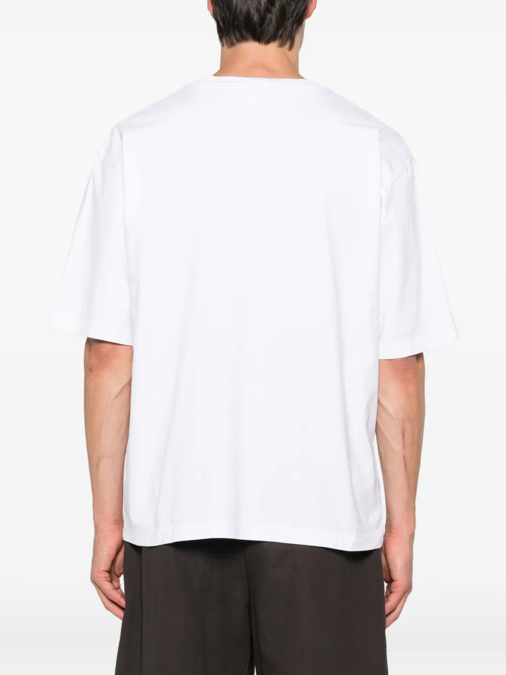 DSQUARED2 logo-embroidered T-shirt Wit