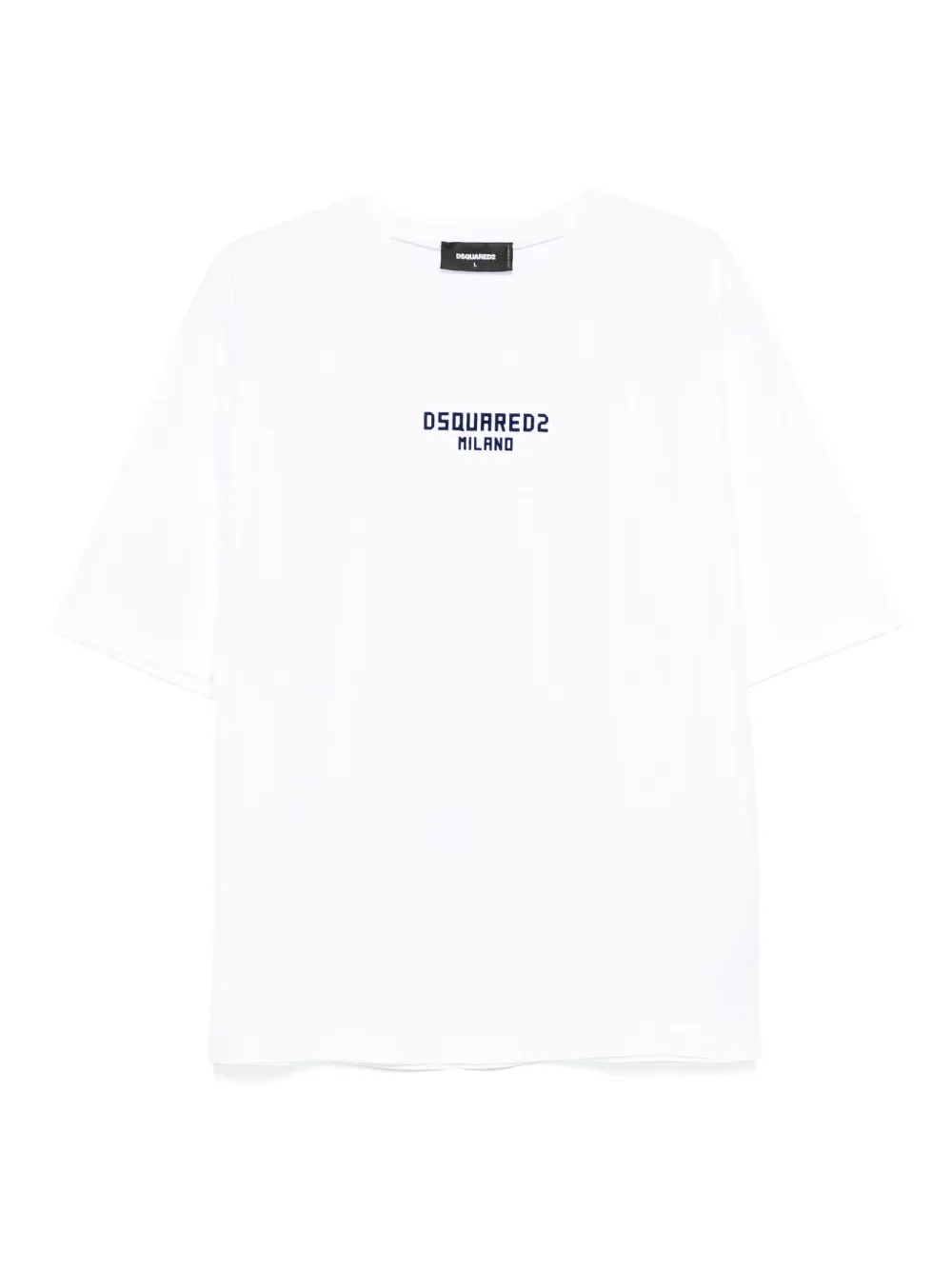 DSQUARED2 logo-embroidered T-shirt Wit