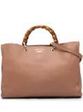 Gucci Pre-Owned 2016-2024 Large Calfskin Bamboo Shopper satchel - Brown