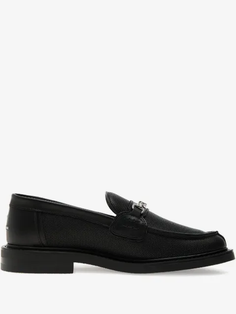 Filling Pieces chain-link perforated loafers