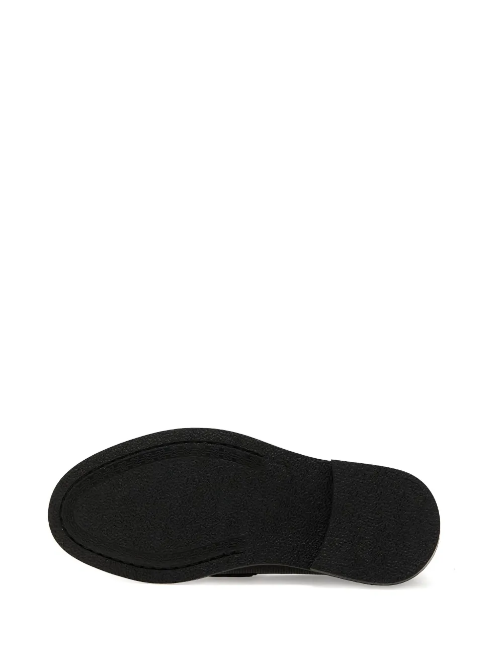 Filling Pieces chain-link perforated loafers Black