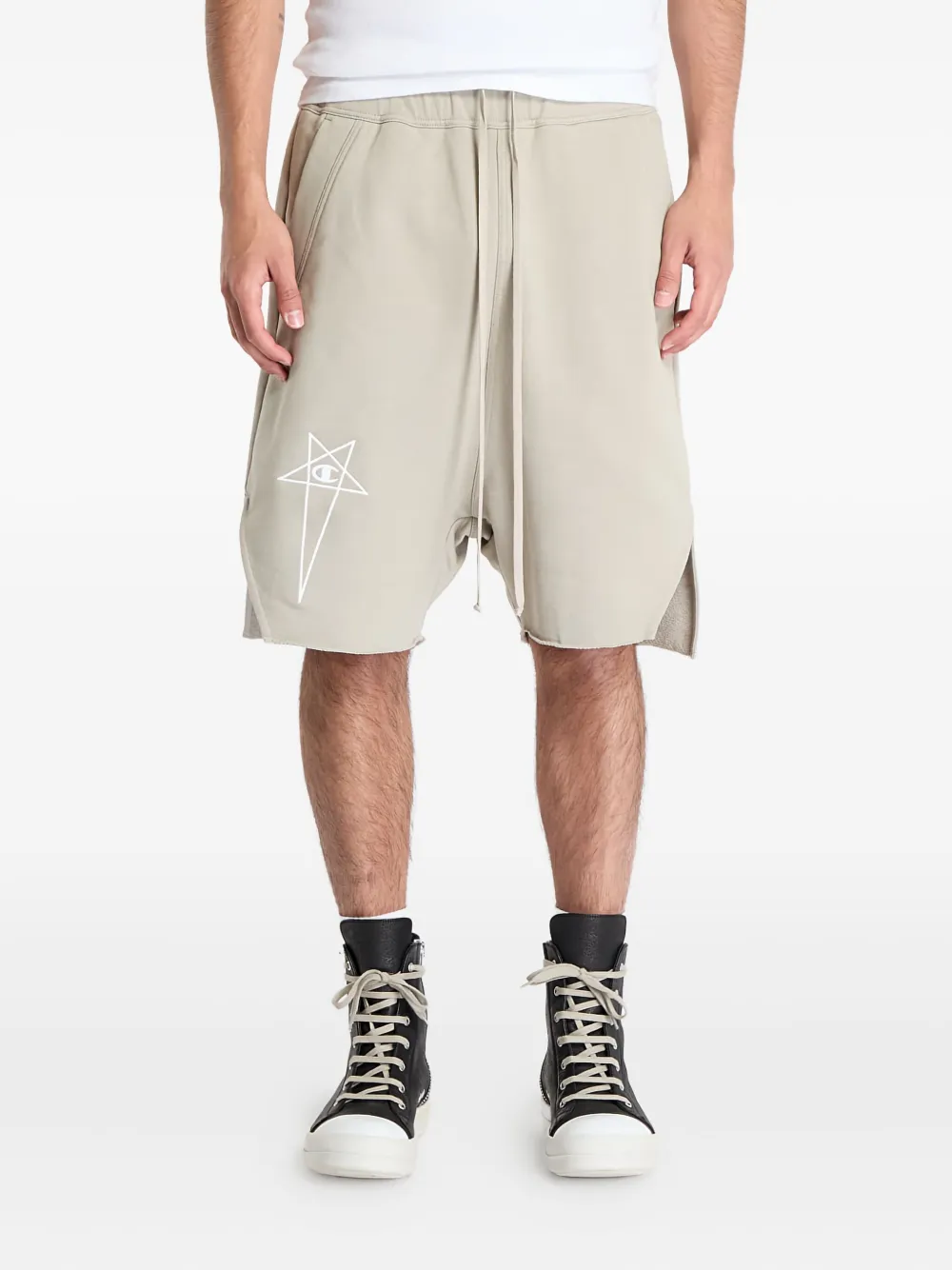 Rick Owens DRKSHDW Beveled Pods bermuda shorts Beige